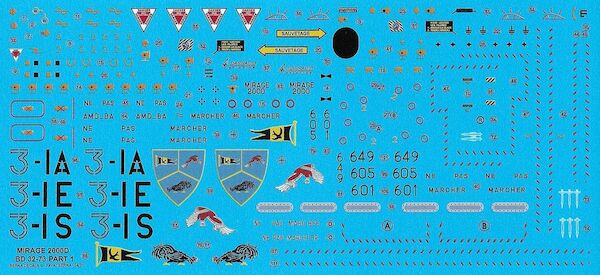 Dassault Mirage 2000D (EC 1/3 'Navarre' Nancy-Ochey & Kosovo + Stencils (3 schemes)) BD32-73