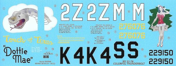 Republic P-47D Colorful Thunderbolts Part 1 BD32-78