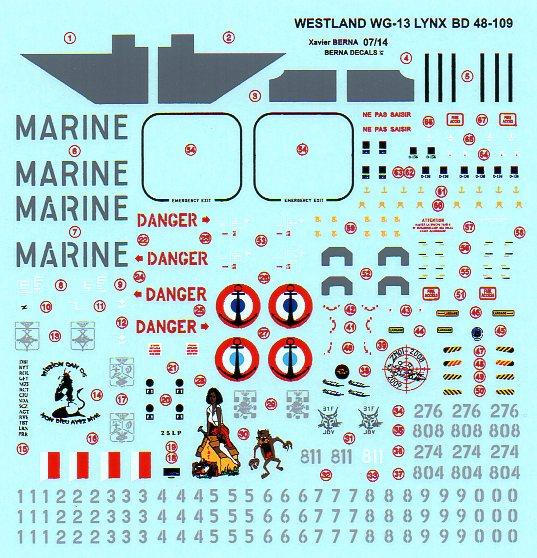 Westland WG-13 Lynx Mk 4 (French Navy)  BD48-109