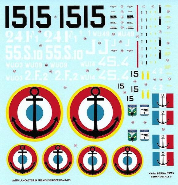 Avro Lancaster Mk.I & Mk.VII Aeronautique Navale  BD48-113