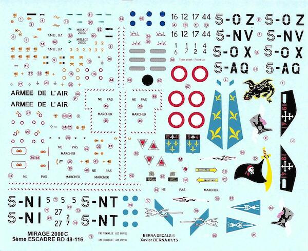 Dassault Mirage 2000C 5eme Escadre  BD48-116