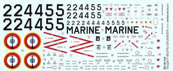 Vought F8E(FN) Crusader (Aeronavale)  BD48-124