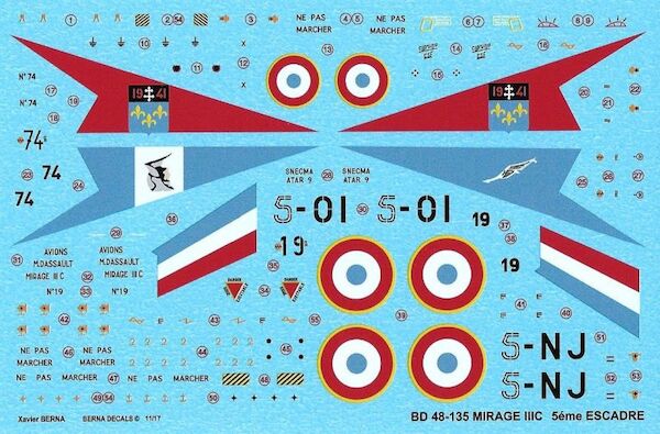 Dassault Mirage IIIC 5eme Escadre  BD48-135