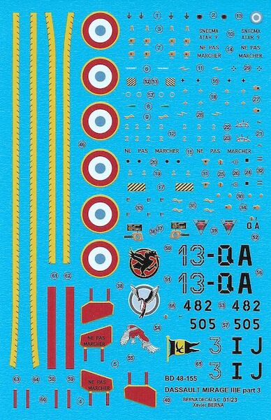 Dassault Mirage IIIE Armee de l'Air  Part 3  BD48-155