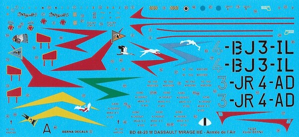 Mirage IIIE - In Natural Metal - (' L armee de l'air ) (REISSUE!) BD48-20M