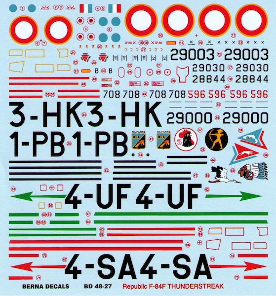 Republic F84F Thunderstreak (' L armee de l'air 4 dcorations)  BD48-27