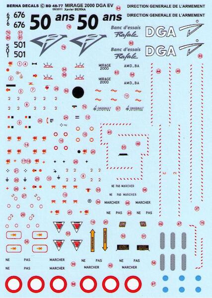 Dassault Mirage 2000 DGA EV (flight trials) : Mirage 2000B N 501 & Mirage 2000D N 676  BD48-77