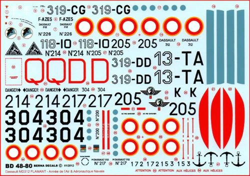 Dassault MD312 Flamant (Armee de l'Air & Aeronautique Navale (8 schemes))  BD48-80