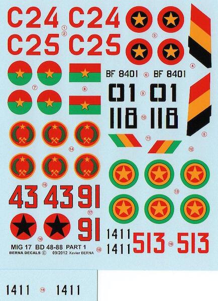 African Air Forces Mikoyan MiG-17 Part 1 BD48-88