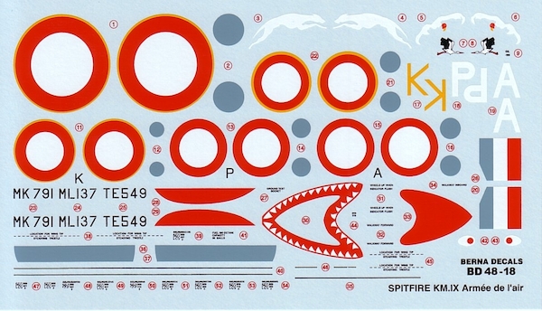 Spitfire LF MK9 (French AF)  BD4818