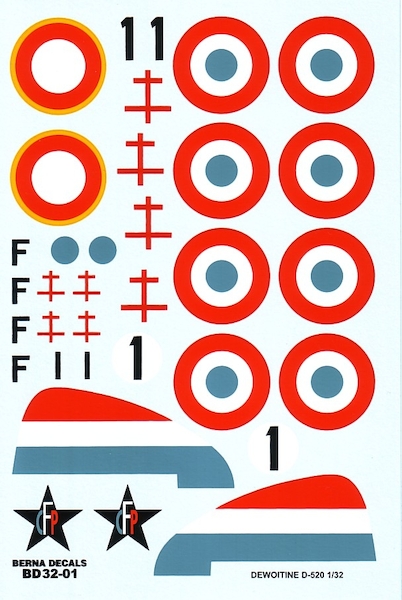 Dewoitine D520 "Groupe Doret"  BD72-01