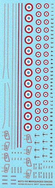 Miscellaneous Markings Armee de l'Air and Aeronavale BD72-105