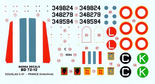 Douglas C47 "French Indochina"  BD72-12