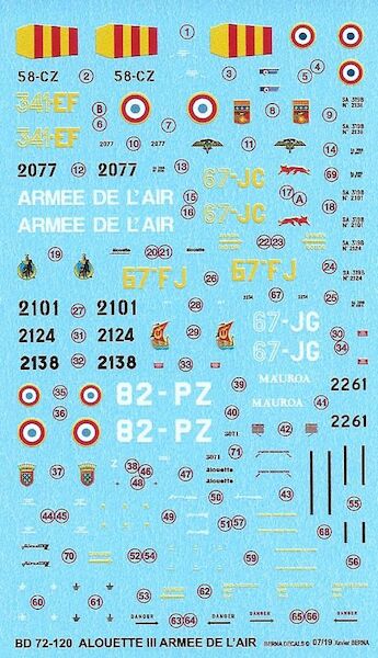 Sud Aviation Alouette III SA319B (Arme de l'Air)  BD72-120