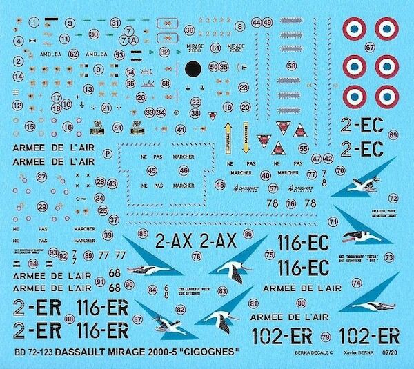 Dassault Mirage 2000-5F 'Cigognes' (Storks)  BD72-123