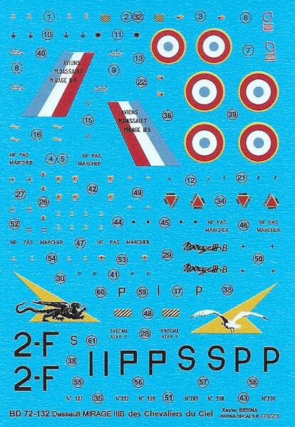 Dassault Mirage IIIB 'Cote d'Or, 2Eme Escadre Armee de l'Air  BD72-132