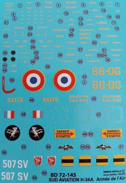 Sud Aviation H34A (Armee de 'l Air)  BD72-145