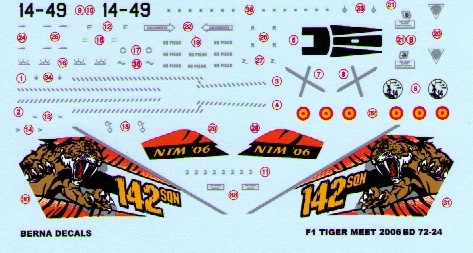 Mirage F1M (14-49 Ala de Caza 14 Spanish AF Nato Tiger Meet 06 Albacete)  BD72-24