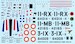 North American F-100 French F100D 11-MB, & F-100F 11-RX, 3-IX (3 schemes) BD72-40