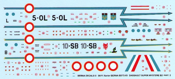 Dassault Super Mystre B2 Part 2 : N121 5-OL "Ile de France" & N124 10-SB "Valois"  BD72-53