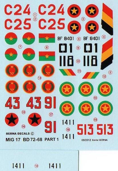 African Air Forces Mikoyan MiG-17 Part 1 BD72-68