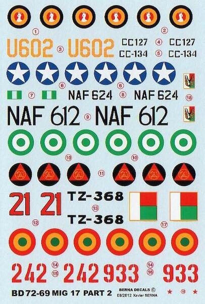 African Air Forces Mikoyan MiG-17 Part 2 BD72-69