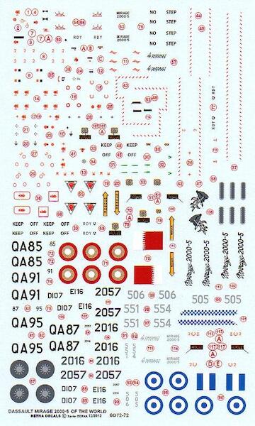 Dassault Mirage 2000-5 of the world (Greece, Qatar, Taiwan)  BD72-72