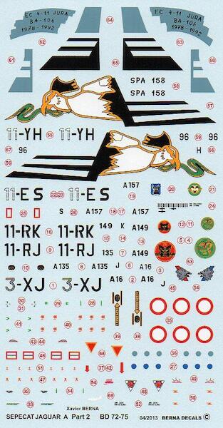 Sepecat Jaguar A Part 2 (French AF)  BD72-75