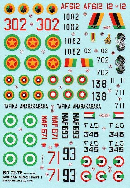Africans MIG-21 Part 1 BD72-76