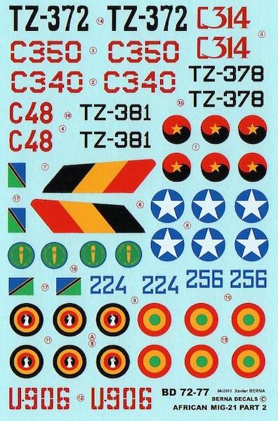 Africans MIG-21 Part 2 BD72-77