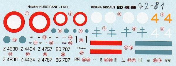 Hawker Hurricane MKI (French Air Force GC1 Alsace)  bd72-81