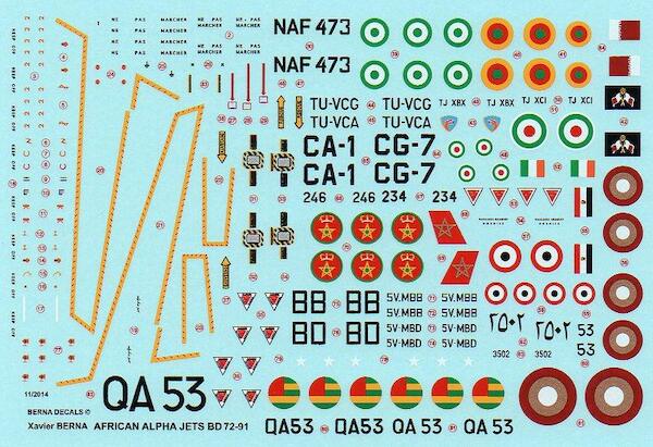African Air Forces Dassault-Brguet Dornier Alpha Jets  BD72-91