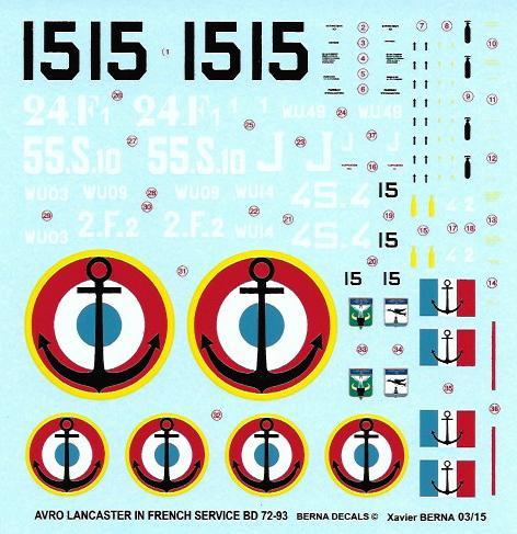 Avro Lancaster Mk.I & Mk.VII Aeronautique Navale  BD72-93