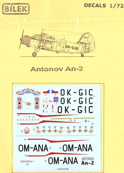 Antonov AN2 (OK-GIC, OK-ANA)  BID-72921