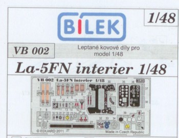 Lavochkin La5FN (Bilek) Interior  VB002