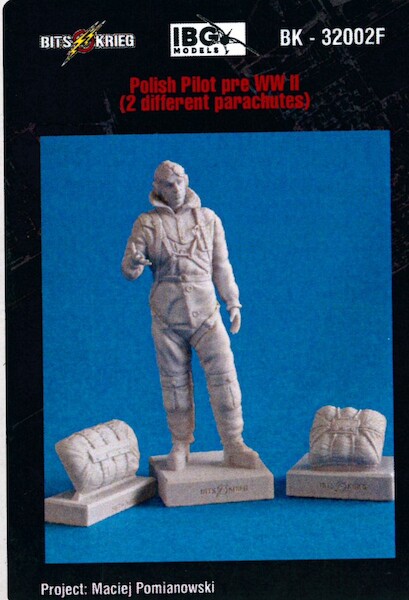Polish Pilot Pre WW2 with 2 different parachutes BK-32002F