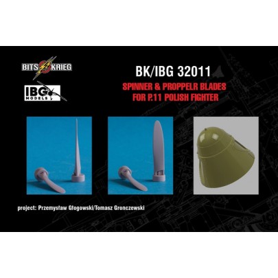 Spinner, Propeller Blades for PZL P11 Polish fighter (IBG) BK/IBG32011