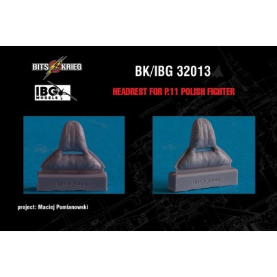 Padded Headrest for PZL P11 Polish fighter (IBG)  BK/IBG32013