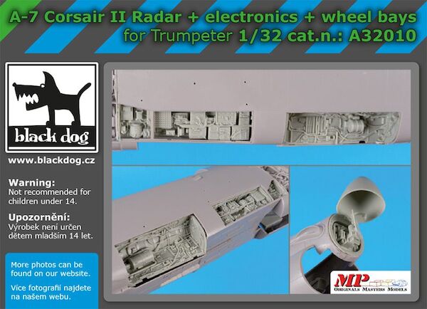 A7 Corsair II Radar, Electronics and Wheel Bays (Trumpeter)  A32010