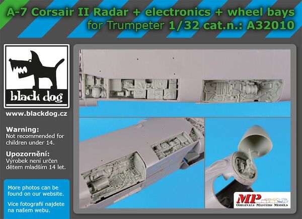 A7 Corsair II Radar, Electronics and Wheel Bays (Trumpeter) A32010
