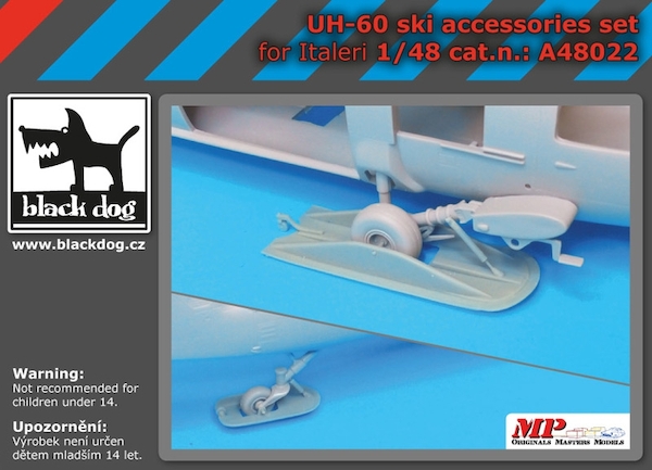 Sikorsky UH60 Black Hawk ski accessories set (Italeri)  A48022