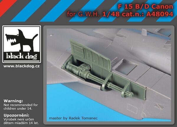 McDonnell Douglas F15B/D Eagle canon (Hasegawa) A48094