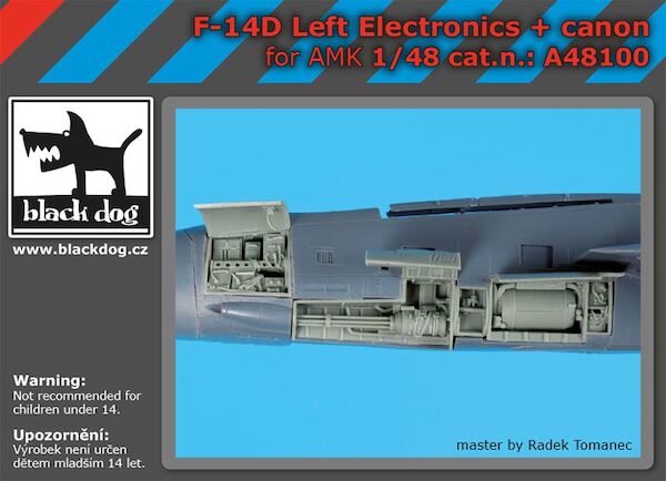 Grumman F14D Tomcat Port electronics + canon(AMK)  A48100