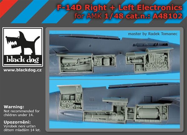 Grumman F14D Tomcat Starboard and Port electronics + canon(AMK) A48102