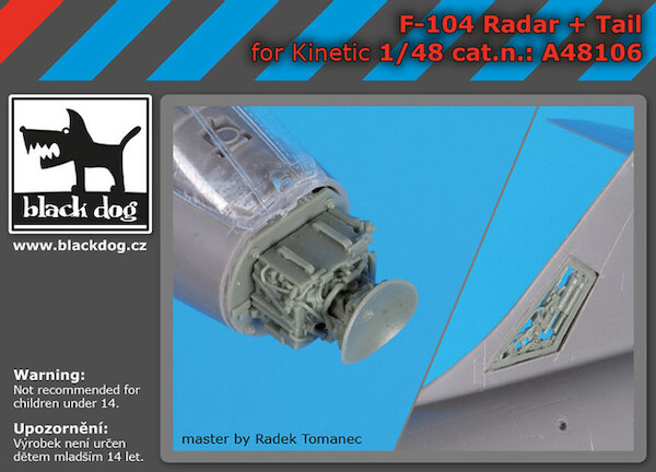 Lockheed F104 Starfighter - Radar + Tail (Kinetic) A48106