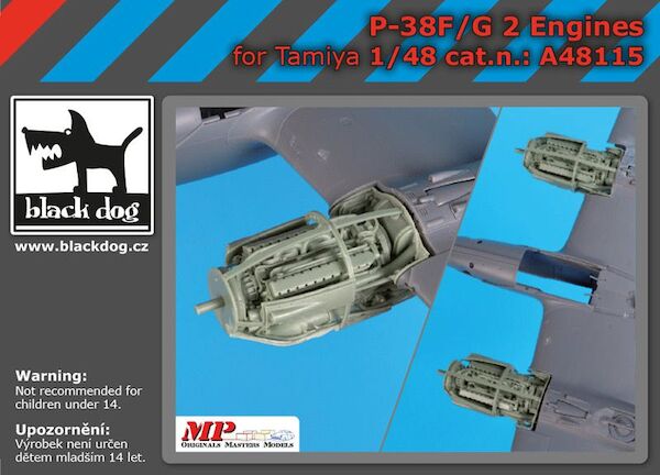 Lockheed P38F/G Lightning Engines (Tamiya) A48115