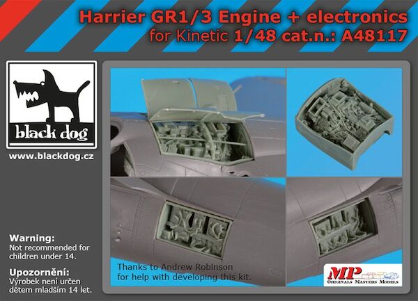 Harrier GR 1/3 engine + electronics (Kinetic) A48117