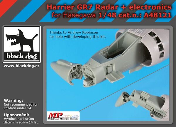 Harrier GR 7 radar + electronics (Hasegawa) A48121