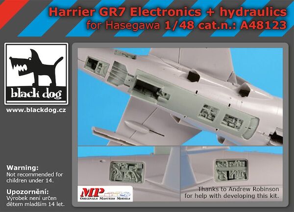 Harrier GR 7 electronics + hydraulics (Hasegawa)  A48123