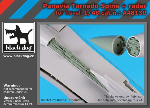 Panavia Tornado F3 spine + radar (Revell)  A48130